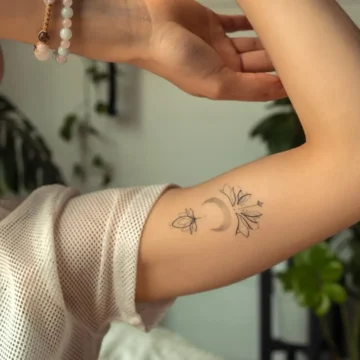 fine line tattoo woman artist