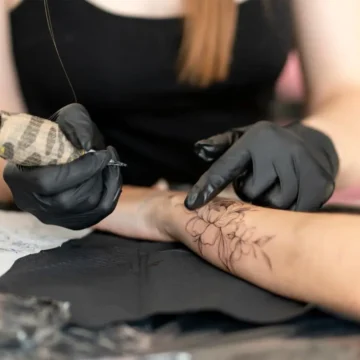 woman tattoo by woman artist